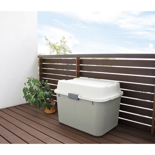 収納ボックス 68L ホームボックス ライトグレー