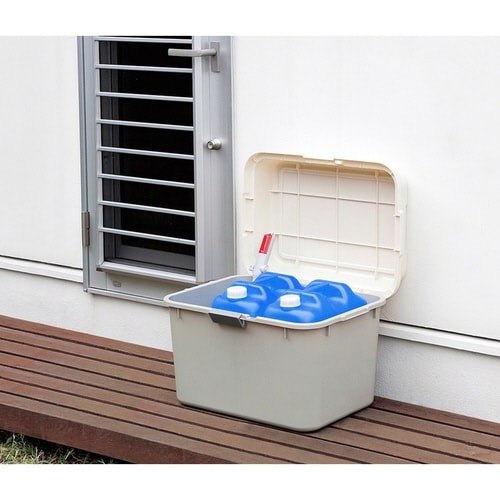 収納ボックス 68L ホームボックス ライトグレー