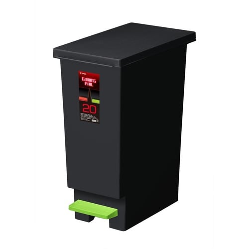 ゴミ箱 20L ゲーミングペール ペダル グリーン