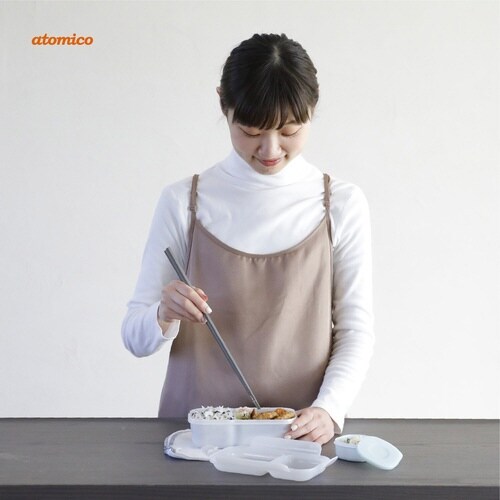 エプロン ワンピースエプロン モカ
