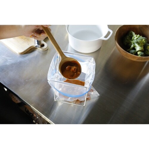 ポリ袋スタンド 開閉できるポリ袋スタンド