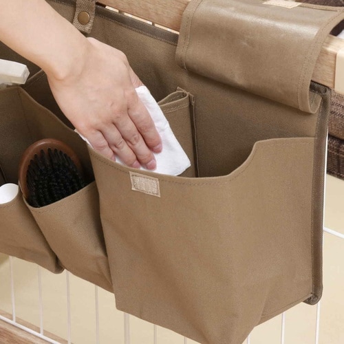 ペットケージ 収納 ポケット ブラウン