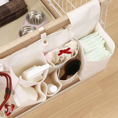 ペットケージ 収納 ポケット アイボリー