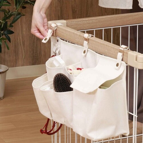 ペットケージ 収納 ポケット アイボリー