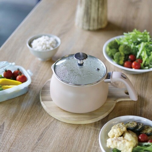 マルチポット 1.8L IH対応 ベージュ