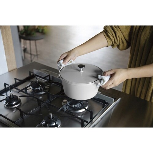 両手鍋 20cm IH対応 copan グレー