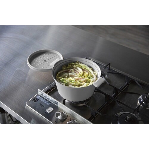 両手鍋 20cm IH対応 copan グレー