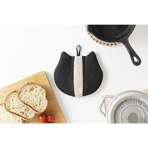 &NE 鍋つかみ どうぶつミトン ネコ クロ