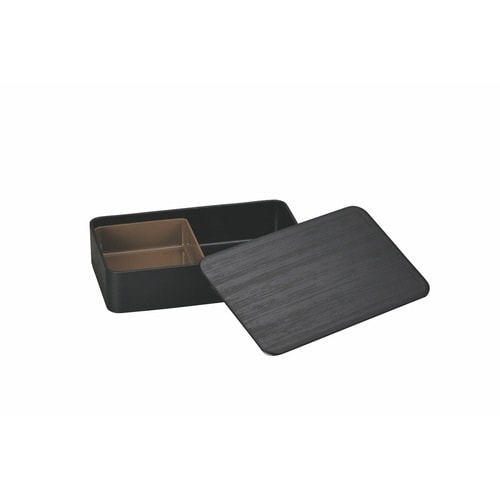 弁当箱 1000ml 一段ランチ 茶木目