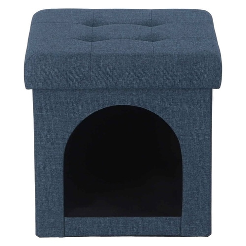 ペットハウス スツール ミニ 30cm ネイビー