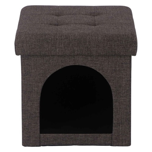 ペットハウス スツール ミニ 30cm チャコール