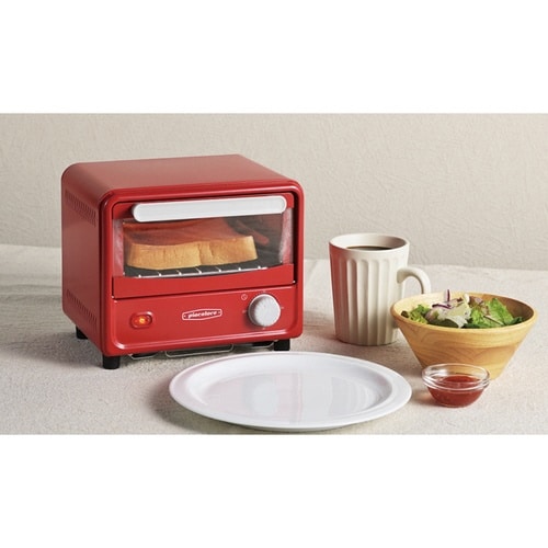 オーブントースター ミニ レッド