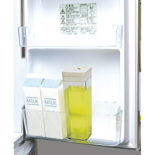 冷水筒 ピッチャー 1.2L 横置き ホワイト