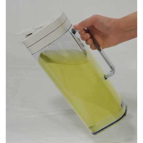 冷水筒 ピッチャー 2L 横置き 縦置き ホワイト