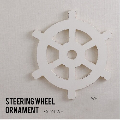 オーナメント ステアリング ホイール ホワイト