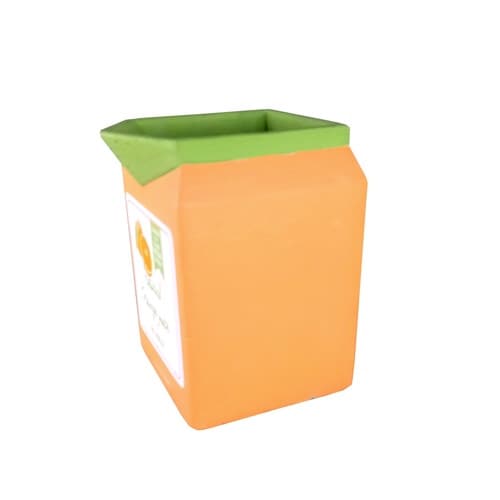 フラワーポット ジュースパックポット オレンジ