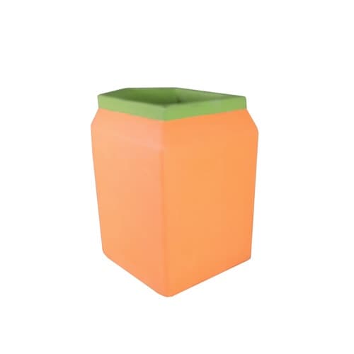 フラワーポット ジュースパックポット オレンジ