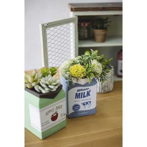 フラワーポット ジュースパックポット グリーン