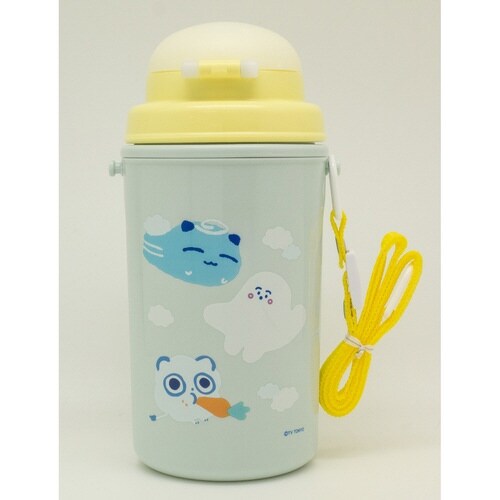 水筒 450ml ストロー付き水筒 保冷タイプ