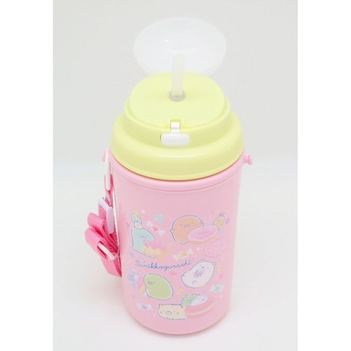 水筒 450ml ストロー付き水筒 保冷タイプ