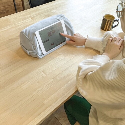 クッション にゃふにゃふ ネコ グレー