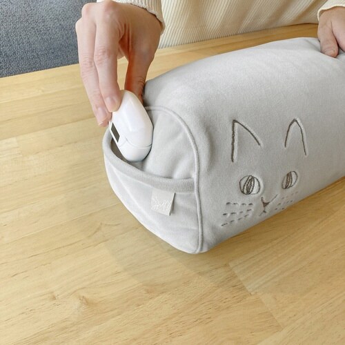 クッション にゃふにゃふ ネコ グレー