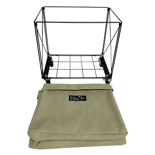 バスケット センプリチェ スクエアカート カーキ