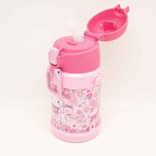 水筒 450ml ストロー付ステンレスボトル