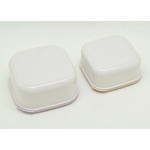 シール容器 2個入り ピーナッツ パープル