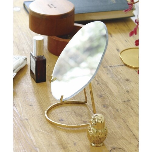 スタンドミラー Sサイズ ブラススタンドミラー