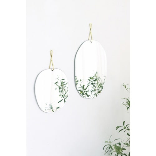 ウォールミラー Sサイズ ブラスウォールミラー