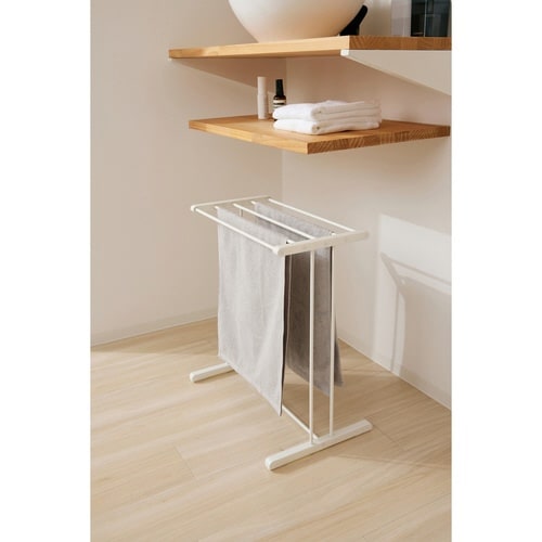 室内物干し タオルスタンド ホワイト