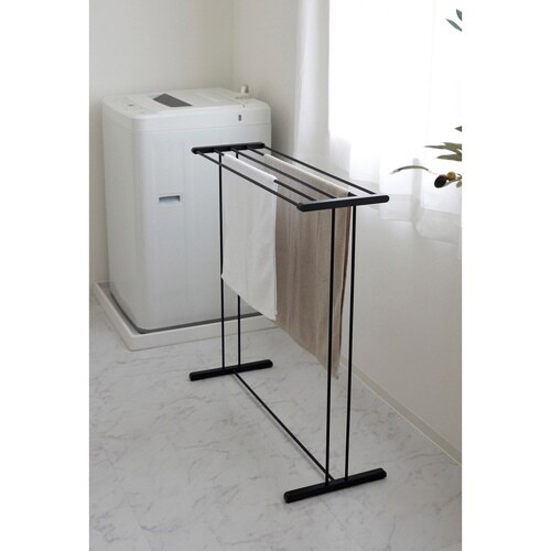 室内物干し タオルスタンド ブラック