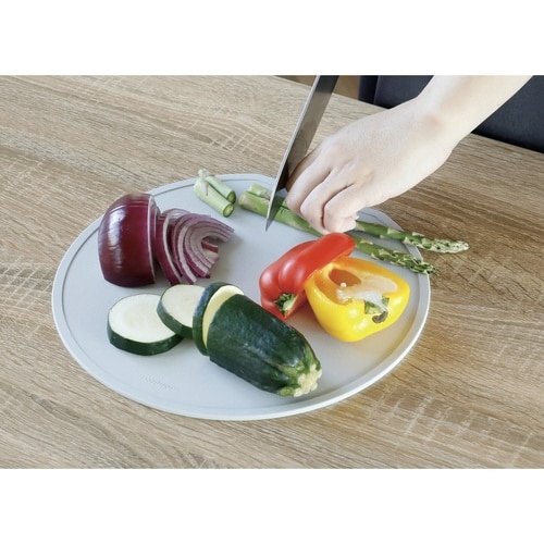 抗菌TPUまな板 半月 食洗機対応 グレー