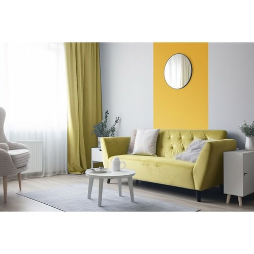 リメイクシート フリース壁紙 イエロー