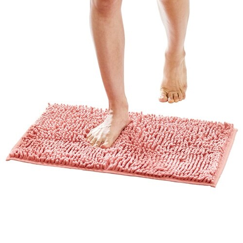 バスマット マイクロファイバー ピンク