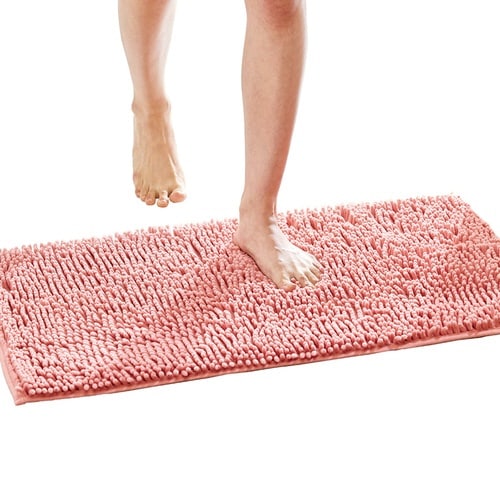 バスマット マイクロファイバー ピンク
