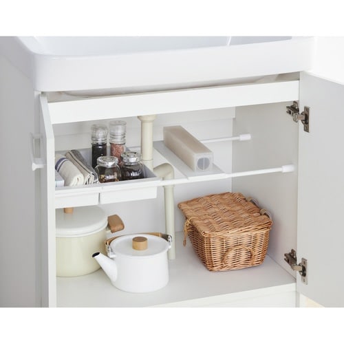 トレー 突っ張り棒用 ワイド 棚 収納