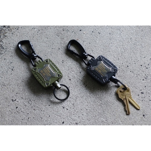 キーホルダー リールキーホルダー ブラック