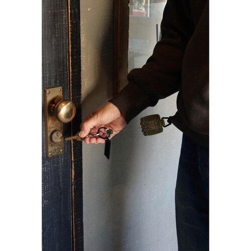 キーホルダー リールキーホルダー ブラック