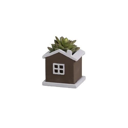 フラワーポット コティ スクエアポット ブラウン