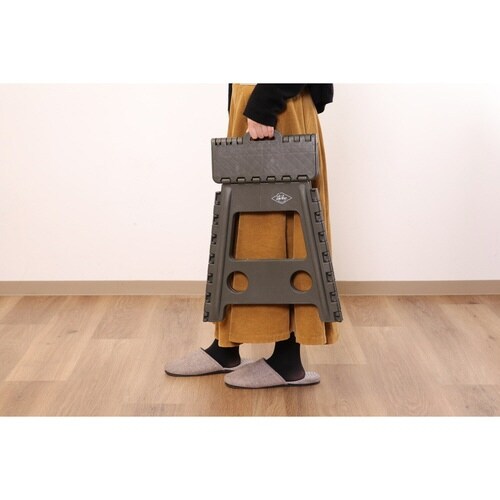 踏み台 折りたたみ フォールディング カーキ