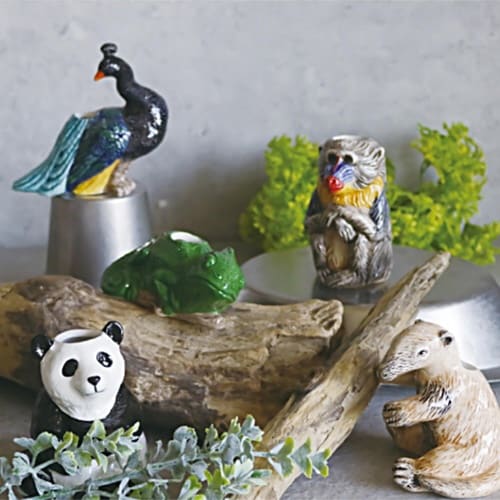 花瓶 一輪挿し フラワーベース 動物 パンダ