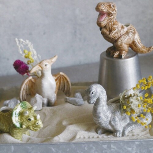 花瓶 一輪挿し フラワーベース トリケラトプス