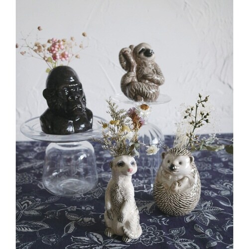 花瓶 一輪挿し フラワーベース ミーアキャット