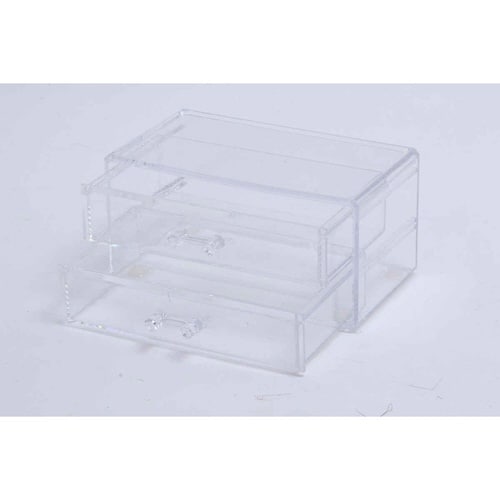 収納ケース コスメ収納 引き出し2段 小物入れ