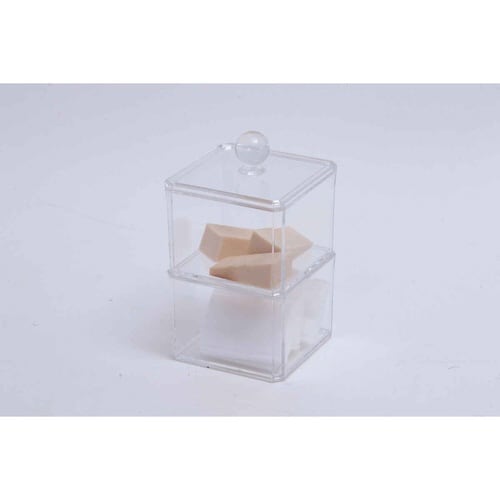 収納ケース コスメ収納 蓋付き小物入れ 2段