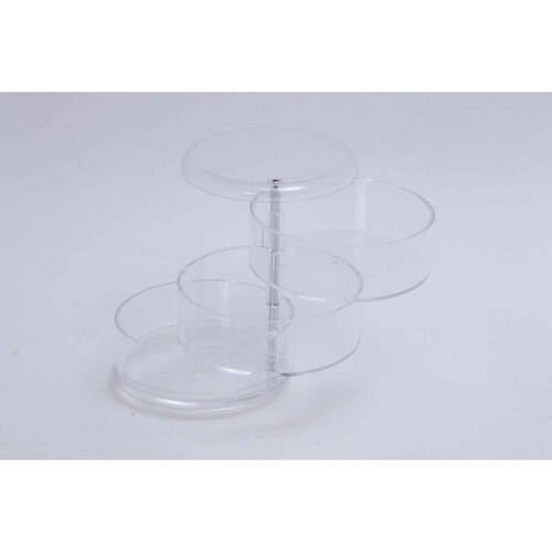 収納ケース コスメ収納 3段ラウンド 小物入れ