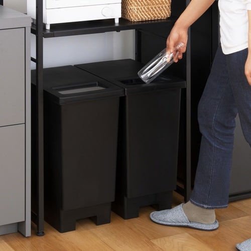 ゴミ箱 45L ユニード ブラック