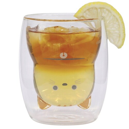 グラス 270ml ダブルウォール 二重構造 トラ